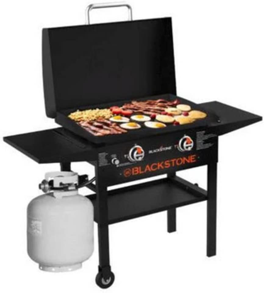 High-end gas barbecue with large cooking area.