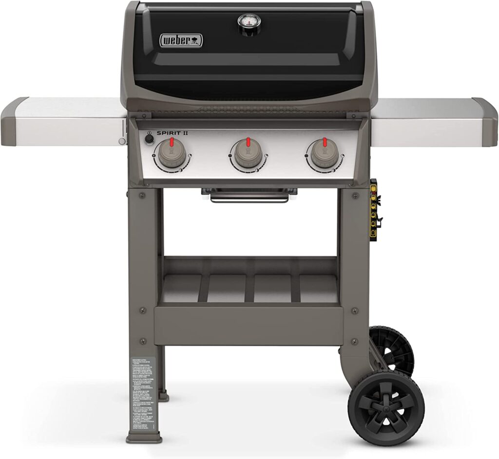 Sleek design of a gas barbecue for efficient grilling.