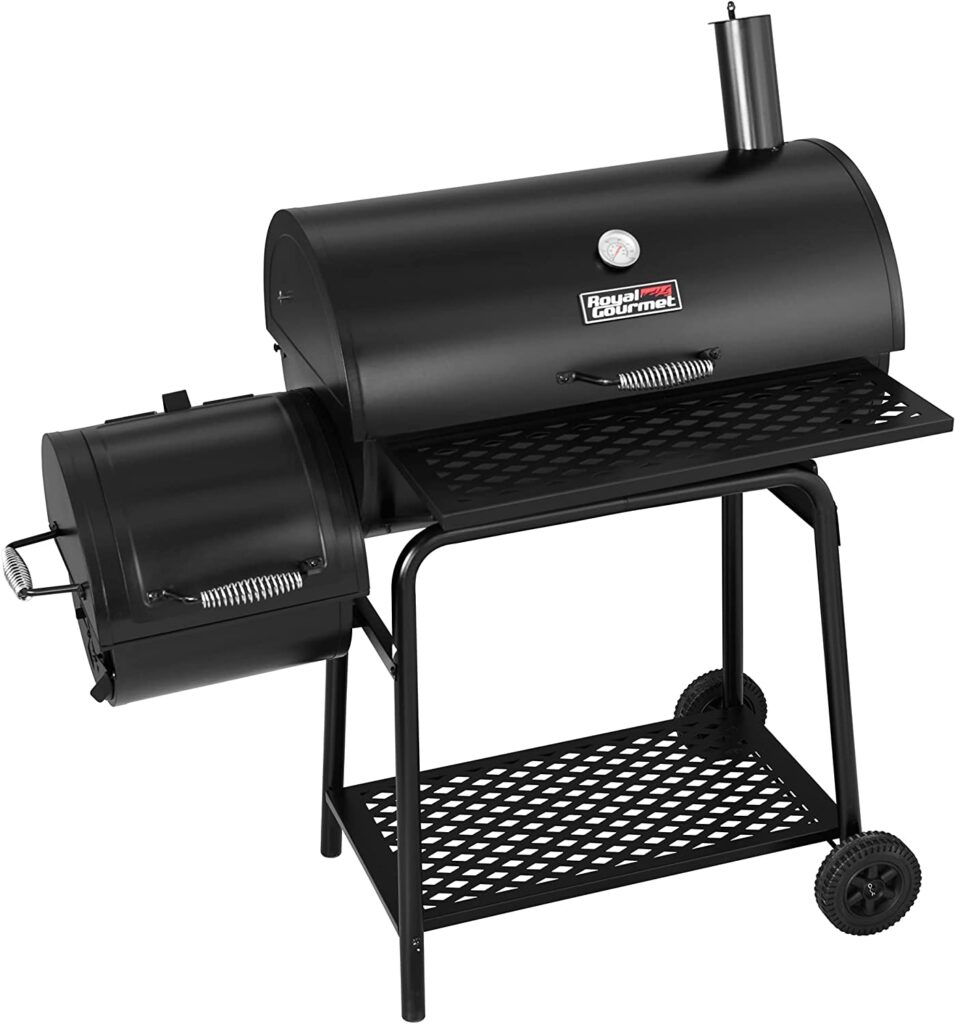 High-quality charcoal barbecue ready for a backyard cookout.